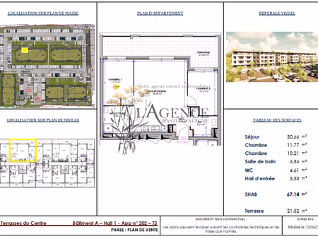 vente appartement 3 pièces 67.14 m² à venzolasca (20215)  235 000 €