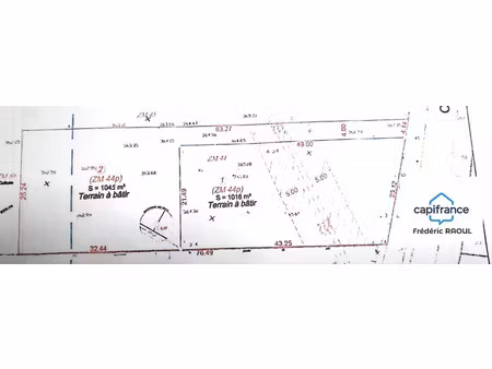 terrain à vendre de 1 016 00 m² chaignay (21)
