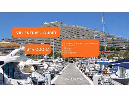 vente locaux professionnels 202 m² à villeneuve-loubet (06270)  344 000 €