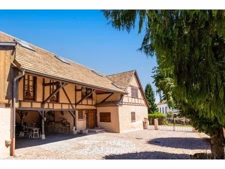 maison à colombages du xvie siècle et sa cour pavée