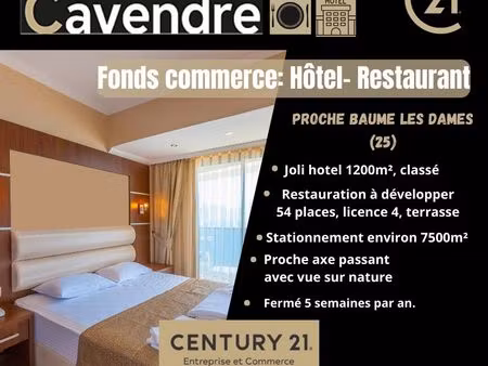 restaurant 1200 m² baume les dames