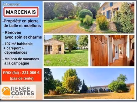 propriété en viager 7 pièces 197 m²