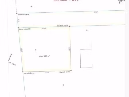 terrain 827 m² beaufort