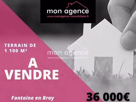 terrain 1100 m² fontaine-en-bray