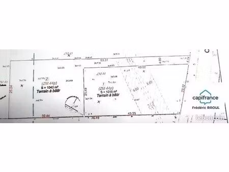 terrain 1 016 m² chaignay