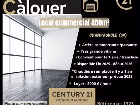 local commercial 450 m² champagnole