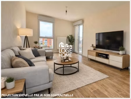 vente appartement 3 pièces 59 m² loos (59120)
