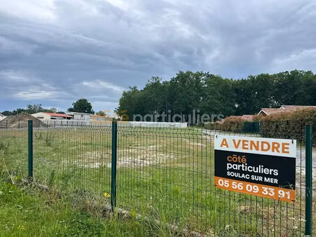 vente terrain 1100 m² à vensac (33590)  93 990 €