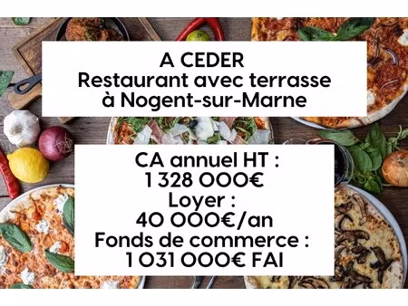 vente fonds de commerce 6 pièces