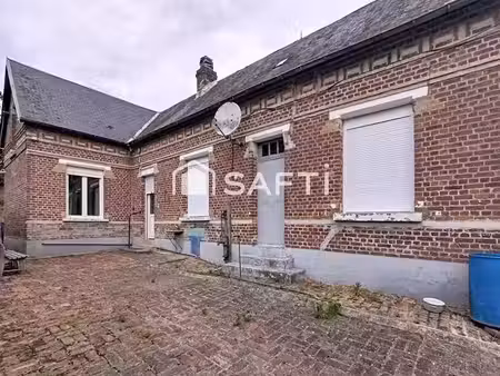 vente maison 5 pièces 71 m² à travecy (02800)  65 000 €