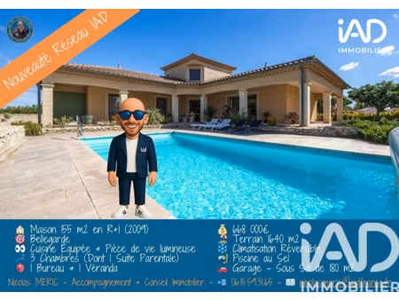 vente maison 5 pièces 155 m² à bellegarde (30127)  668 000 €