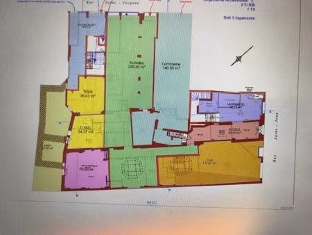 location locaux professionnels 202 m² à douai (59500)  2 000 €