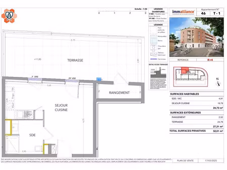vente appartement 1 pièce 24 m² miramas (13140)