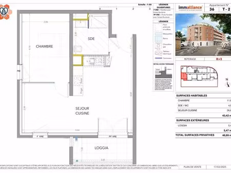 vente appartement 2 pièces 43 m² miramas (13140)