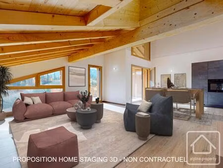appt neuf disponible de suite - t4+cabine  balcon sud avec vue aravis  casier à ski  cave.
