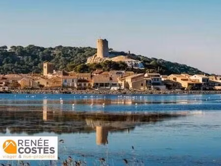 vente en nue propriété - f77-h83 ans - gruissan (11430)
