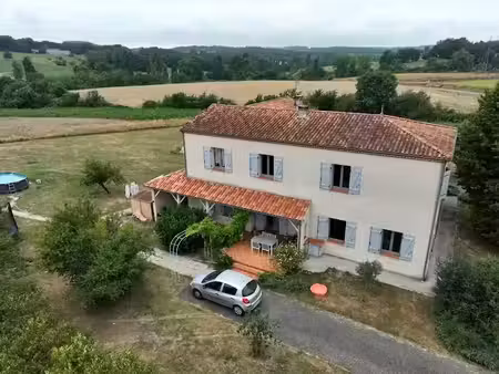 vente maison 8 pièces 220 m² à la sauvetat-sur-lède (47150)  227 000 €
