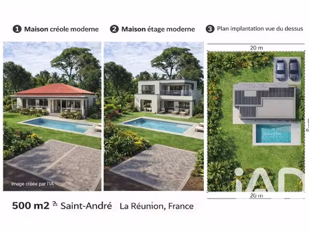 vente terrain 502 m² à saint andre (97440)  139 000 €