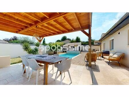 tourbes - magnifique villa de plain-pied  4 faces  avec piscine  garage  atelier