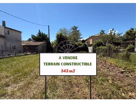 le thor  à vendre  terrain constructible proche du centre ville