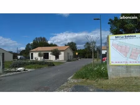 terrain a batir viabilise touvre 16600 - 29 000 ttc 489 m2