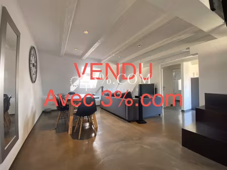 3%.com - exclusivité à wolxheim - appartement duplex 2 pièces de 54 m² hab avec jolie terr