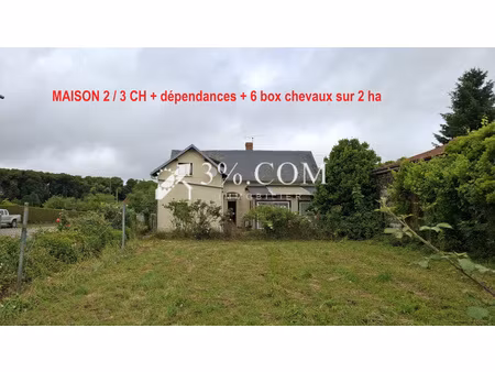fermette à rénover 115 m² + dépendances + 2 ha de terrain. idéal cavaliers !