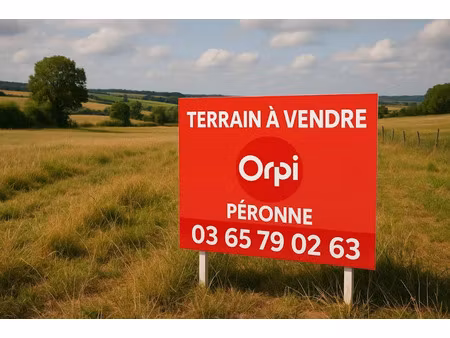 vente terrain 5204 m² à peronne (80200)  325 995 €