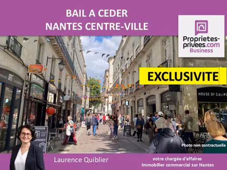 44000 nantes exclusivite - bail a ceder  local commercial 83 m²