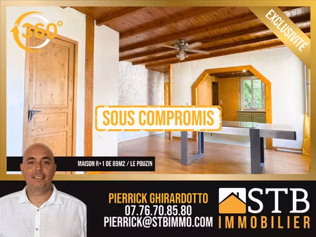achat maison 5 pièces 89m² le pouzin 07250
