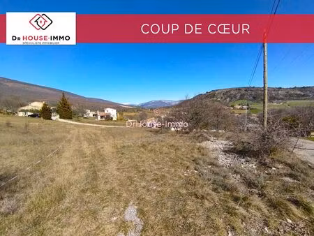 chateauneuf val st donat - superbe terrain constructible de 1505 m² à l'adret