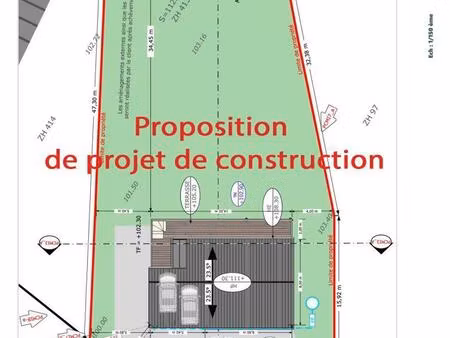 vente terrain 1 122 m²