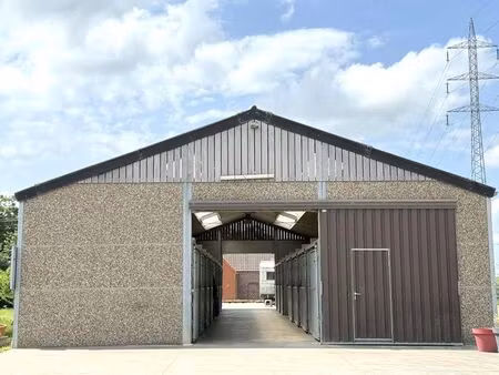 bâtiment agricole avec prairie et 14 boxes pour chevaux