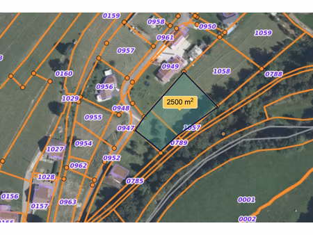 vente terrain 2498 m² à breuchotte (70280)  59 500 €