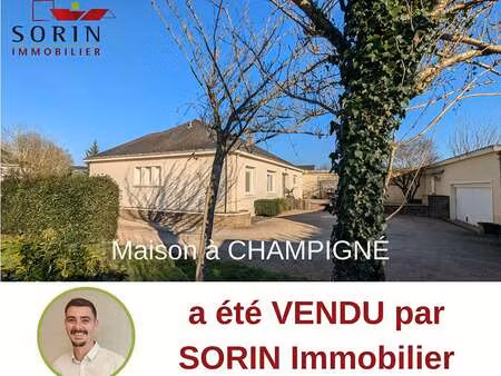 vente maison à champigne (49330) : à vendre / 130m² champigne