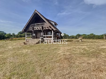 charmant chalet en bois 3 pièces 65 m2 sortosville-en-be