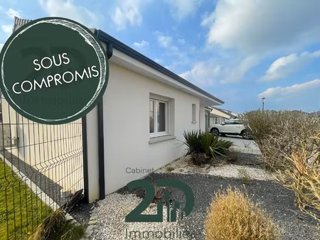 maison de plain-pied - 90m2 habitable - 3 chambres - accessi