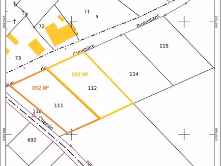 terrain à vendre 852 m² - hargicourt (02) - 19 500€