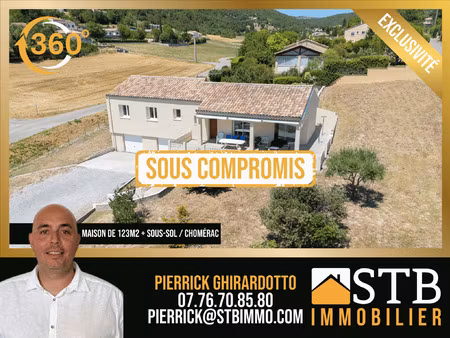 achat maison 6 pièces 123m² chomerac 07210