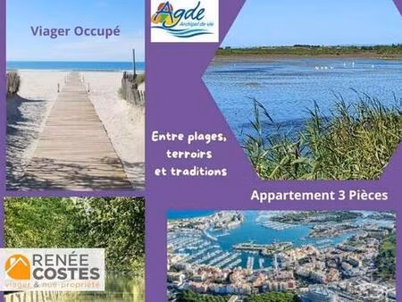 viager occupé - f89 ans - agde (34300)