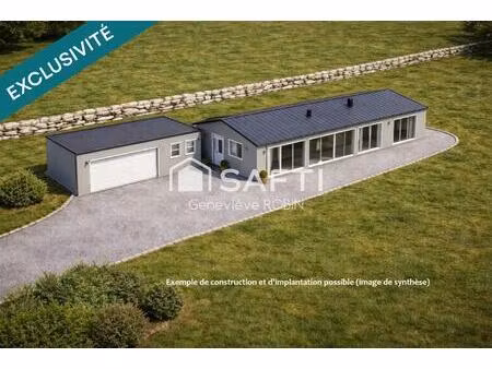 a proximité du centre village  vue dégagée