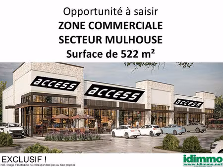 location commerce 522 m² à morschwiller-le-bas (68790)