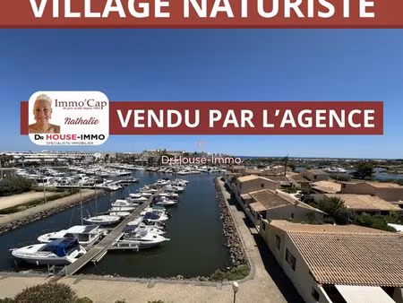 immo'cap nathalie vend au village naturiste residence port venus - studio de 22.3 m2 habit