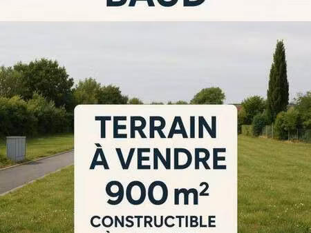 vente terrain à baud (56150) : à vendre / 900m² baud