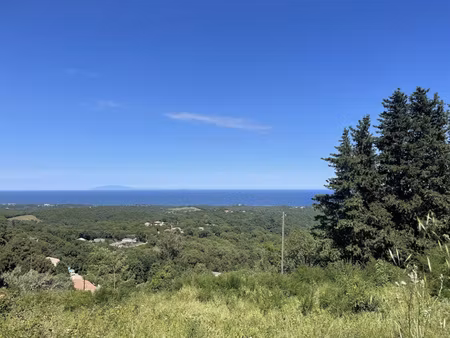 terrain vue mer à bâtir hors lotissement cervione