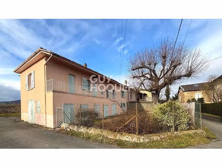 maison sur sous-sol complet  126 m² habitables  4 chambres terrain 760 m² à régnié durette