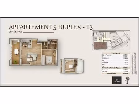 appartement 3 pièces avec parking – proche centre saint-denis