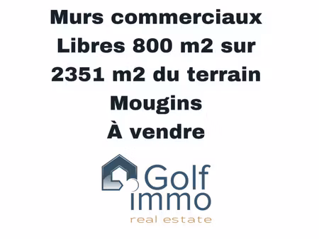 a vendre emplacement no1 mougins murs libres 800m2 40 parki