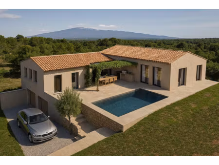 roussillon /gargas terrain de 7300 m2 avec permis de 450 m2 purgé