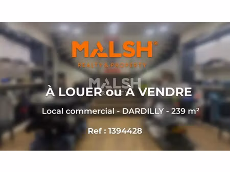 a louer ou a vendre - local commercial 239 m² - dardilly